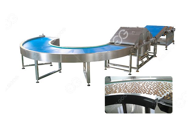 Industrial Biscuit Cooling Conveyor Save Space