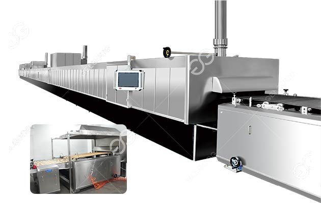 Commercial Cookie Tunnel Oven Manufacturers Gas Heating
